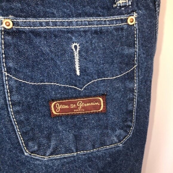 Jean St. Germain Paris Jeans Womens Size 40 Vintage Blue Denim Zipper Button - Picture 7 of 11